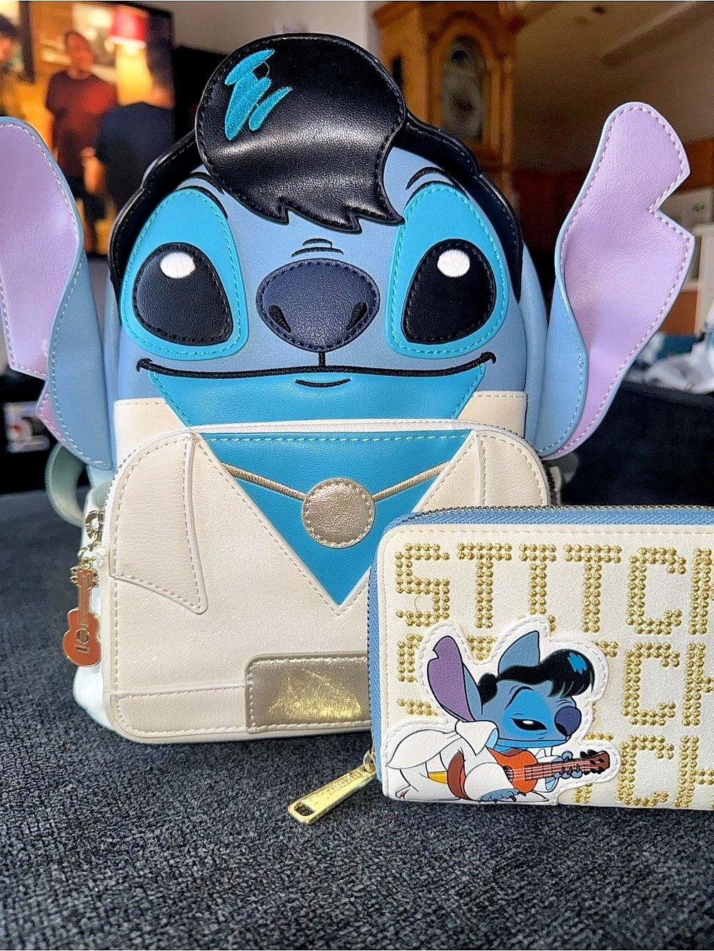 Loungefly Disney Lilo & Stitch Elvis Stitch Figural Mini Backpack Mini Backpack